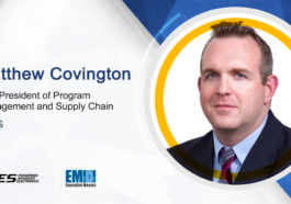 Matthew Covington Promoted to CAES Program Management, Supply Chain VP