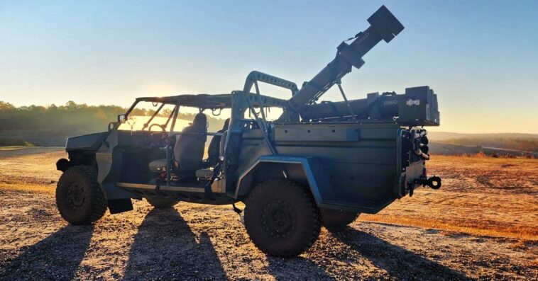 GM Defense Adds UVision & Mistral Loitering Munition to Utility Vehicle for Enhanced Tactical Capability