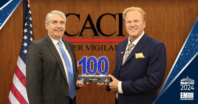 CACI CEO John Mengucci Presented With 2024 Wash100 Award